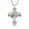 Men's Diamondencrusted Threedimensional Cross Style Alloy Pendant Necklace Hiphop Jewelry Pendant