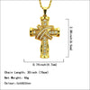 Men's Diamondencrusted Threedimensional Cross Style Alloy Pendant Necklace Hiphop Jewelry Pendant