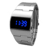 Men's Digital Led Watch Metal Alloy Stainless Steel Square Dial Leisure Style