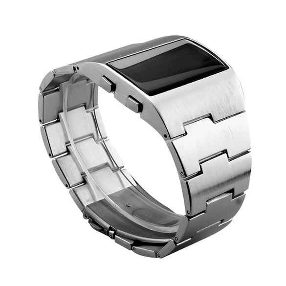 Men's Digital Led Watch Metal Alloy Stainless Steel Square Dial Leisure Style