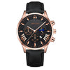 Men's Fashion Alloy Leather Belt Quartz Watch With Round Dial