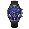 Men's Fashion Alloy Leather Belt Quartz Watch With Round Dial