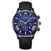 Men's Fashion Alloy Leather Belt Quartz Watch With Round Dial