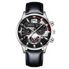 Men's Fashion Belt Watch Metal Round Dial