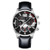 Men's Fashion Belt Watch Metal Round Dial