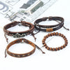 Men's Fashion Casual Alloy And Imitation Leather Quartz Watch With Round Dial And Stainless Steel Clasp