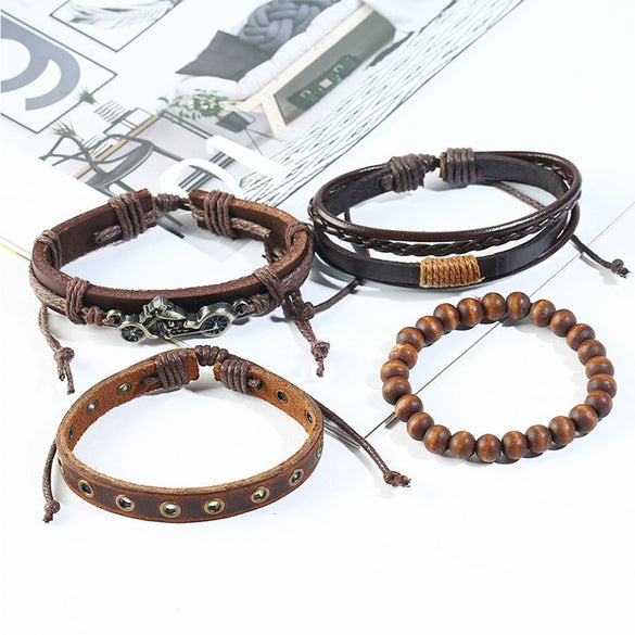 Men's Fashion Casual Alloy And Imitation Leather Quartz Watch With Round Dial And Stainless Steel Clasp