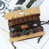 Men's Fashion Casual Alloy And Imitation Leather Quartz Watch With Round Dial And Stainless Steel Clasp