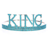 Men's Fashion Crown Party Supplies Alloy Rhinestone Headband With Letters Numbers Text Plating Drill
