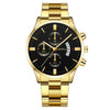 Men's Fashion Metal And Stainless Steel Band Quartz Watch With Round Dial