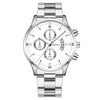 Men's Fashion Metal And Stainless Steel Band Quartz Watch With Round Dial