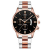 Men's Fashion Metal And Stainless Steel Band Quartz Watch With Round Dial
