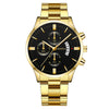 Men's Fashion Metal And Stainless Steel Band Quartz Watch With Round Dial