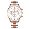 Men's Fashion Metal And Stainless Steel Band Quartz Watch With Round Dial