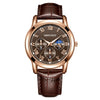 Men's Fashion Metal Case Belt Strap Quartz Watch With Round Dial