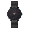 Men's Fashion Metal Milan Belt Mesh Belt Quartz Watch With Round Dial