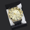 Men's Fashion Quartz Watch With Alloy Case Pu Strap And Stainless Steel Buckle Round Dial