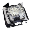 Men's Fashion Quartz Watch With Alloy Case Pu Strap And Stainless Steel Buckle Round Dial