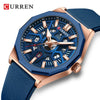 Men's Fashion Sports Alloy Quartz Watch With Polygon Hollow Design And Mineral Reinforced Mirror