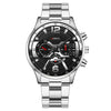 Men's Fashion Stainless Steel Alloy Quartz Watch