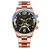Men's Fashion Stainless Steel Alloy Quartz Watch