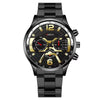 Men's Fashion Stainless Steel Alloy Quartz Watch