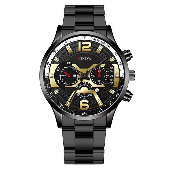 Men's Fashion Stainless Steel Alloy Quartz Watch