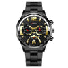 Men's Fashion Stainless Steel Alloy Quartz Watch