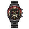 Men's Fashion Stainless Steel Alloy Quartz Watch