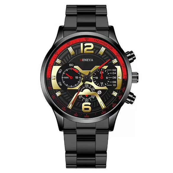 Men's Fashion Stainless Steel Alloy Quartz Watch