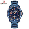 Men's Fashion Stainless Steel Band Quartz Watch With Round Dial And Mineral Strengthened Glass Mirror