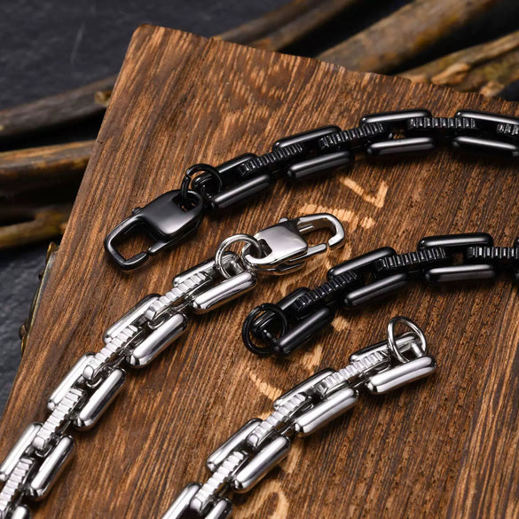 Men's Fashion Stainless Steel Handmade Polished Chain Bracelet