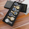 Men's Fashion Watches Gift Suit Alloy Case Iron Belt Round Dial Leisure Style
