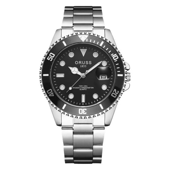 Men's Fashion Waterproof Luminous Watch Alloy Band Round Dial