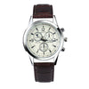 Men's Fashion Wrist Watch With Alloy Case And Strap Ordinary Glass Mirror Round Dial