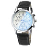 Men's Fashion Wrist Watch With Alloy Case And Strap Ordinary Glass Mirror Round Dial