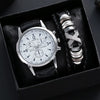 Men's Fashion Wrist Watch With Alloy Case And Strap Ordinary Glass Mirror Round Dial