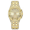 Men's Fashionable Steel Band Diamond Watch With Roman Numeral And Round Dial