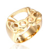 Men's Fighting Ring Stainless Steel Geometric Polished