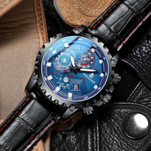Men's Fully Automatic Mechanical And Quartz Watch Stainless Steel Round Dial