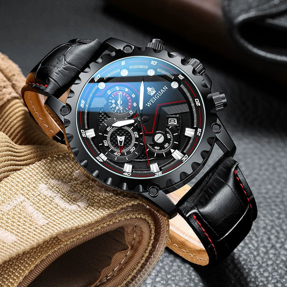 Men's Fully Automatic Mechanical And Quartz Watch Stainless Steel Round Dial