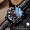 Men's Fully Automatic Mechanical Watch Stainless Steel Strap Round Dial Waterproof Luminous Calendar
