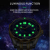 Men's Fully Automatic Mechanical Watch With Stainless Steel Belt Round Dial And Alloy Case
