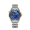 Men's Fully Automatic Mechanical Watch With Stainless Steel Belt Round Dial And Alloy Case