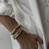Men's Geometric Beaded Curved Bracelet Ccb Material