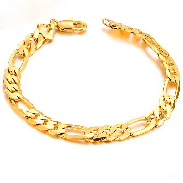 Men's Geometric Copper Bracelet With Electroplated Finish Simple Fashion Jewelry Wholesale