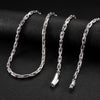 Men's Geometric Stainless Steel Pendant Necklace With Cross Round Chain And Electroplated Finish Casual Trendy Style