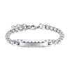Men's Geometric Titanium Steel Bracelet With Electroplated Finish Fashion Street Style Jewelry Accessory