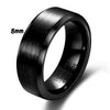 Men's Geometric Tungsten Steel Ring With Frosted Finish And Beveled Edge Electroplated Fashion Jewelry