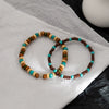 Men's Geometric Wooden Bead Handmade Bracelet